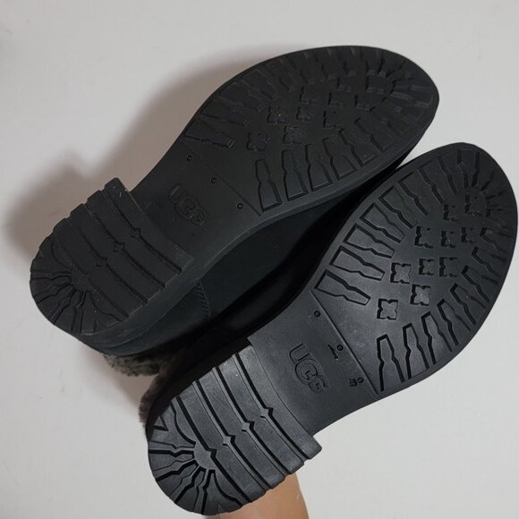 UGG Bodie Cuff Boots Womens 9.5 Fur Shearling Winter Cozy Outdoors Boho Warm - Picture 6 of 9